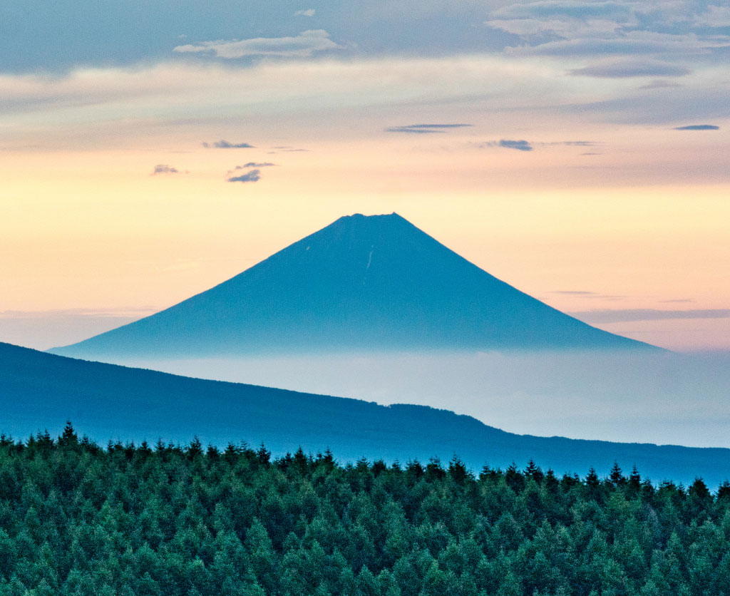 Fuji distant view from Kirigamine. Foto de Shinichiro Saka